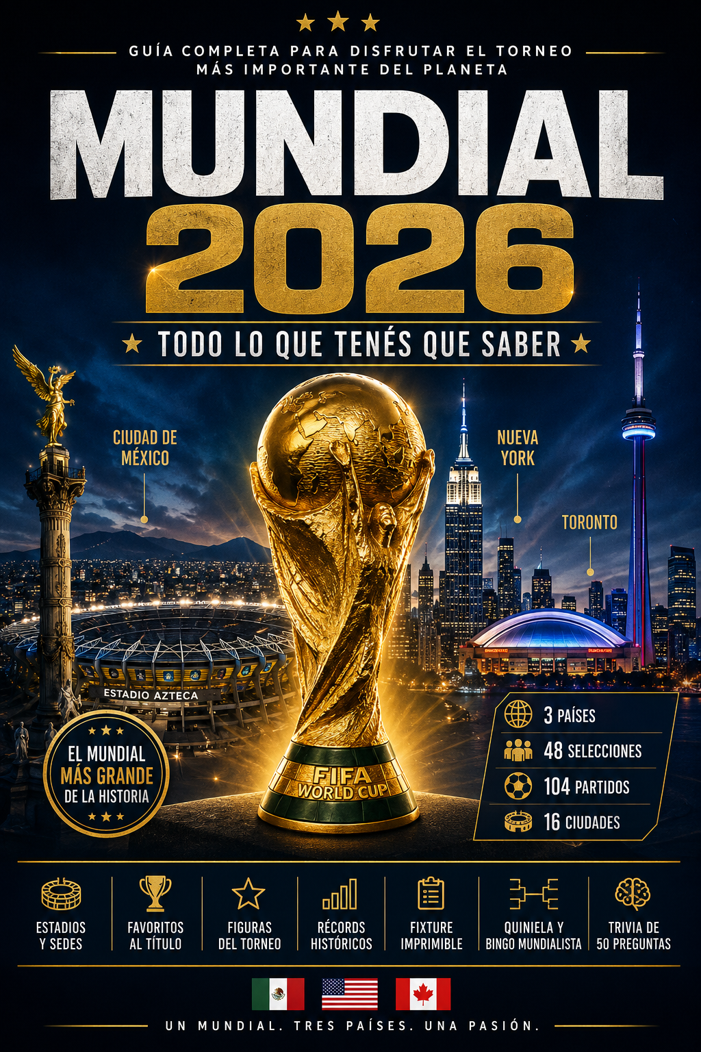 Ebook del Mundial: Historia de los Mundiales, Récords, Campeones y Trivia de Fútbol